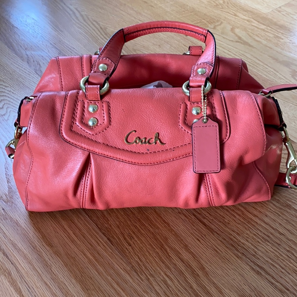 Coach Ashley leather satchel